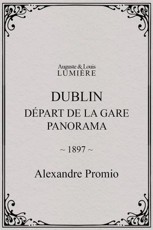 Dublin, Départ de la gare. Panorama