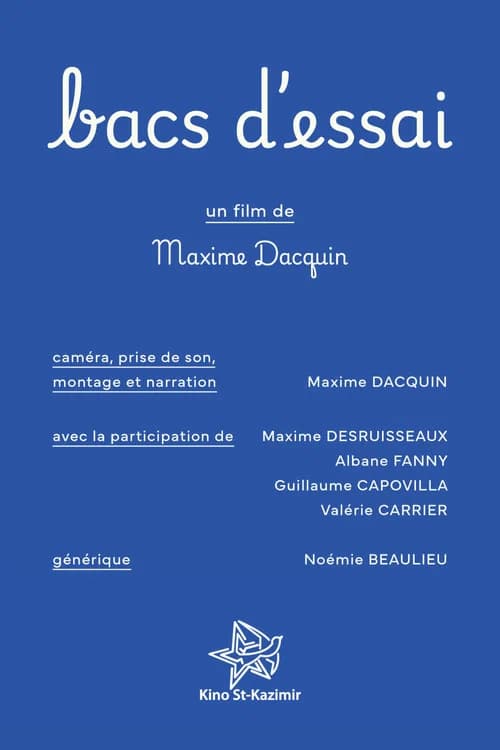 Bacs d'essai