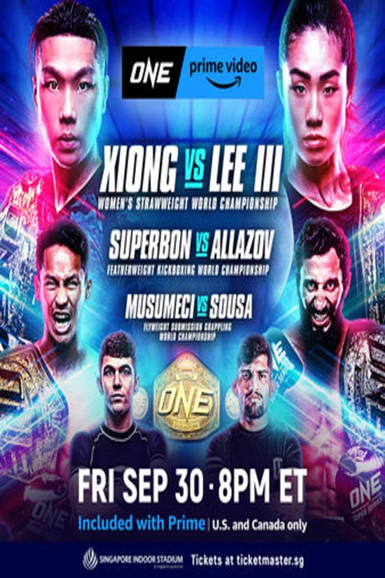 ONE on Prime Video 2: Xiong vs. Lee III