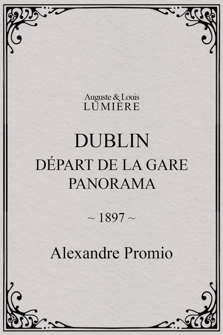 Dublin, Départ de la gare. Panorama
