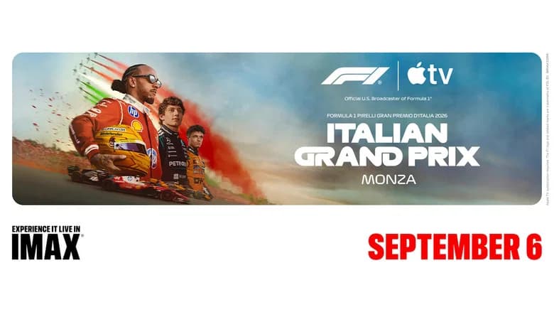 F1 on Apple TV Live in IMAX: Italy Race