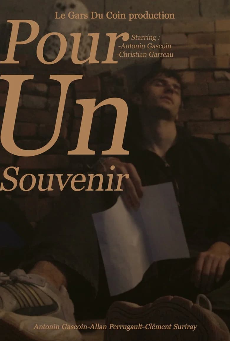 Pour un souvenir