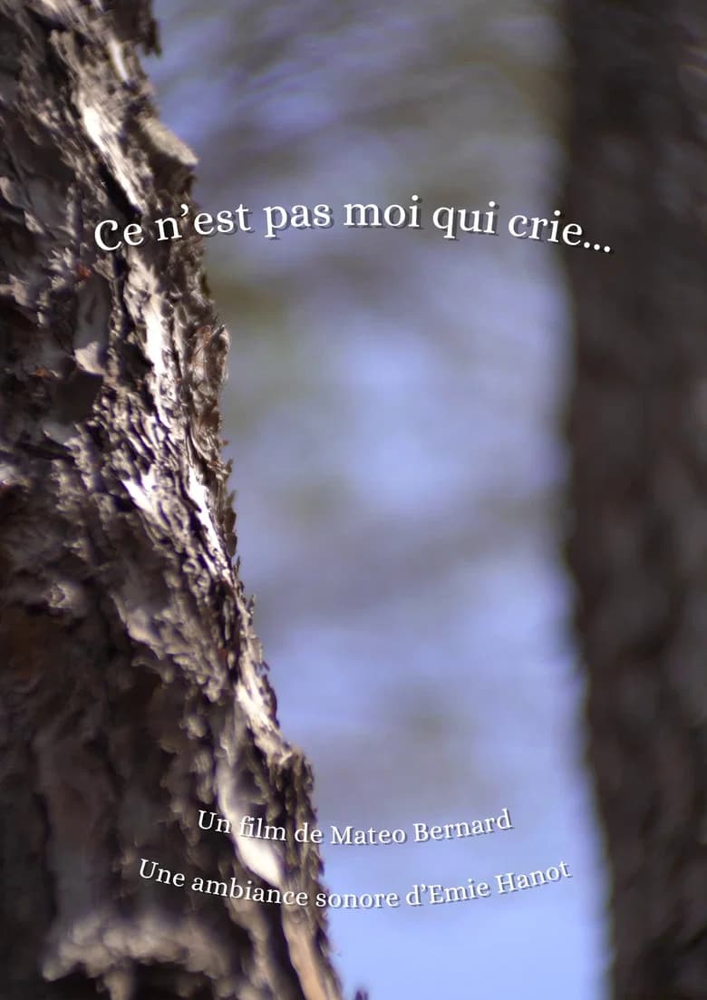 Ce n'est pas moi qui crie...