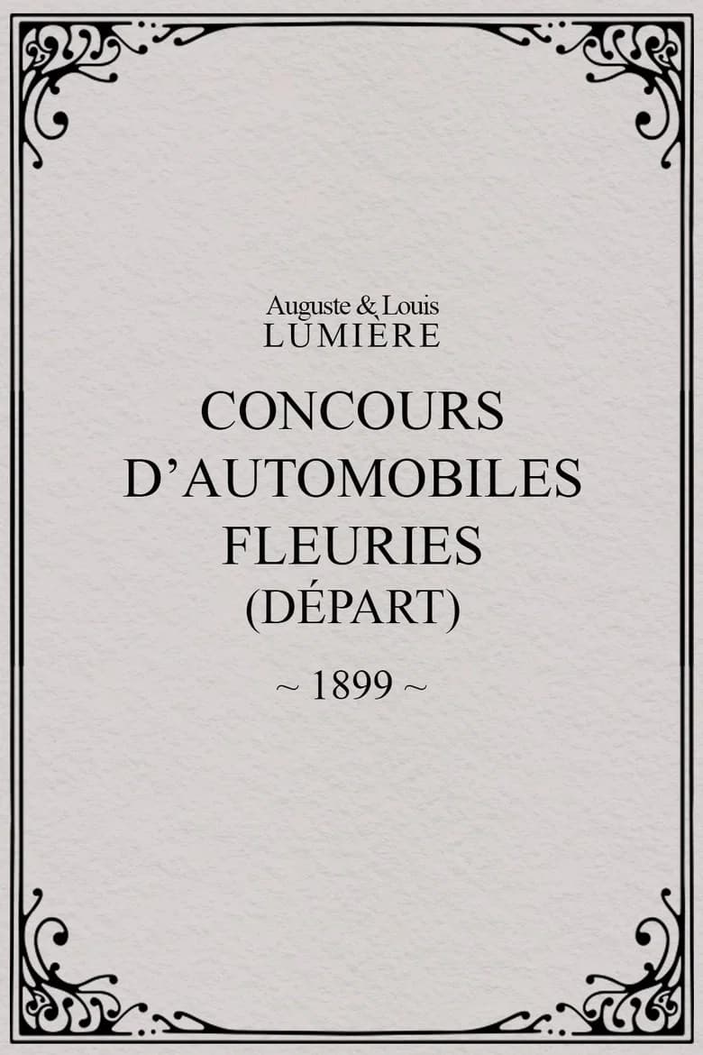 Fête de Paris 1899: Concours d'automobiles fleuries (départ)