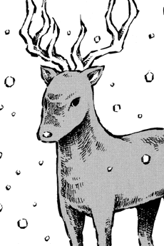 Reindeer on the bridge